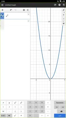 Desmos android App screenshot 3